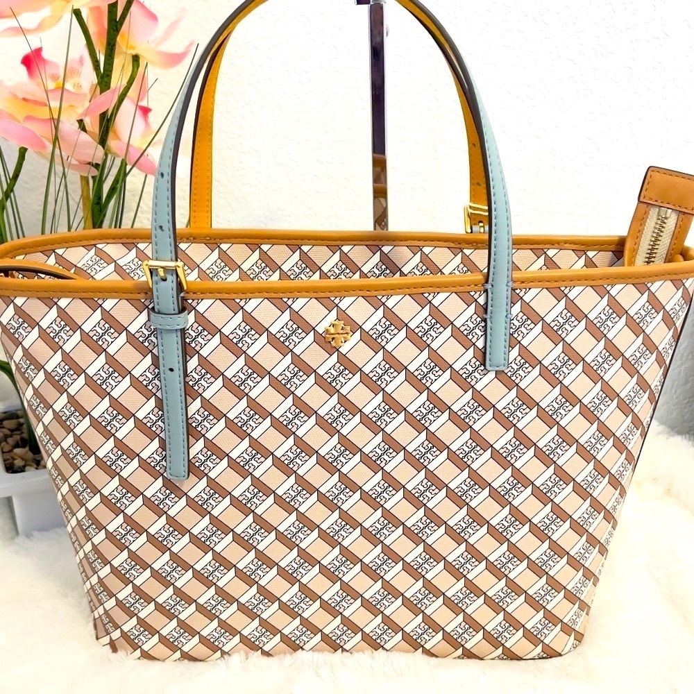 Tory Burch Emerson Geo logo Tote